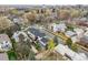Neighborhood aerial view featuring mature trees, diverse architecture, and well-maintained lawns at 2500 S Clayton St, Denver, CO 80210