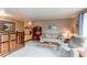 Second floor view of the living room with neutral colors and comfortable seating at 20855 E Lyttle Dr, Parker, CO 80138