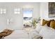Cozy bedroom featuring a view and white walls at 31969 Robinson Hill Rd, Golden, CO 80403
