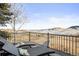 Scenic view from deck with lounge chairs; enjoy the outdoors and nature at 31969 Robinson Hill Rd, Golden, CO 80403