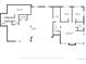 Basement level floor plan indicating the layout of bedrooms, garage, utility and recreation room at 31969 Robinson Hill Rd, Golden, CO 80403