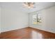 Bright bedroom with window and wood floors at 3512 S Kittredge St # A, Aurora, CO 80013