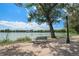 Scenic view of park lake with a park bench and a tree providing shade on a sunny day at 33 N Corona St # 404, Denver, CO 80218