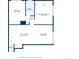 Detailed floor plan showcasing layout, dimensions, and room names at 33 N Corona St # 404, Denver, CO 80218