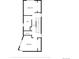 Second floor plan showcasing two bedrooms, bath, hall, and utility at 1745 Lowell Blvd, Denver, CO 80204