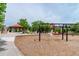 Community playground with swings, slides, and climbing structures near a picnic shelter at 3760 Ute Mountain Trl, Castle Rock, CO 80109