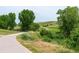 Picturesque community walking path winding through lush greenery and open spaces at 3760 Ute Mountain Trl, Castle Rock, CO 80109