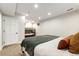 Finished basement bedroom, featuring bunk beds, and a large bedroom at 11437 Tomichi Dr, Franktown, CO 80116