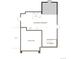 Unfinished basement floor plan showing space for a 3-car garage and utilities at 25284 E Warren Pl, Aurora, CO 80018