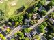 Stunning aerial view of homes nestled among lush trees and manicured lawns, with a golf course nearby at 280 E 11Th Ave, Broomfield, CO 80020