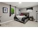 Comfortable bedroom with black out curtains and neutral carpeted floors at 280 E 11Th Ave, Broomfield, CO 80020