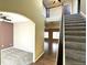View of entryway with a glimpse into an open-plan living space and stairs at 9011 Sandpiper Dr, Longmont, CO 80504