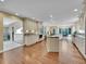 Spacious kitchen featuring an island and hardwood floors at 6325 E Tufts Ave, Cherry Hills Village, CO 80111