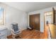 Cozy bedroom with rocking chair and closet at 6505 Kalua Rd # 204B, Boulder, CO 80301