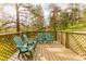 Relaxing outdoor deck with comfortable seating and scenic views at 4850 Forest Hill Rd, Evergreen, CO 80439