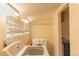 Convenient laundry room featuring modern washer and dryer appliances at 4850 Forest Hill Rd, Evergreen, CO 80439