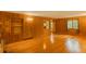 Cozy living room with built-in shelving and warm wood accents at 4850 Forest Hill Rd, Evergreen, CO 80439