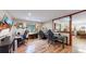 This beautiful office has wood floors, large windows, and multiple desk and computer set ups at 12655 Greenland Acres Rd, Larkspur, CO 80118