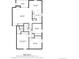 Floor plan showing a 1257 sq ft condo with balcony at 7251 S Xenia Cir # F, Centennial, CO 80112