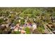 Aerial shot of neighborhood houses near a lush golf course at 2515 N Gaylord St, Denver, CO 80205