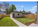 Cozy backyard features a well-maintained lawn, privacy fence, and detached garage at 2515 N Gaylord St, Denver, CO 80205