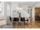 Bright dining area with modern light fixture and stylish decor at 2515 N Gaylord St, Denver, CO 80205
