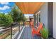 Inviting balcony with comfortable seating and a scenic view, perfect for outdoor relaxation and enjoying the surroundings at 3657 Pecos St, Denver, CO 80211