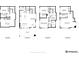 Detailed four-story floor plan with dimensions for each room and layout of the house at 3657 Pecos St, Denver, CO 80211