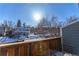 Sunny neighborhood view from wood deck at 1111 Maxwell Ave # 233, Boulder, CO 80304