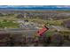 Aerial shot of the home showcasing its location near a park, playground, and community amenities at 3231 Riverwood Way, Castle Rock, CO 80109
