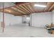 Unfinished basement with exposed ceiling and white walls is ready for customization at 3231 Riverwood Way, Castle Rock, CO 80109