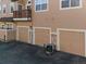 Attached garages with private access and exterior balcony at 4005 S Dillon Way # 102, Aurora, CO 80014