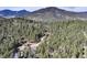 A secluded home nestled among dense trees and rolling hills, offering privacy and stunning natural beauty at 205 Yankee Creek Trl, Evergreen, CO 80439