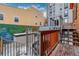 Small deck with stairs, and partial view of parking area at 1944 W 33Rd Ave, Denver, CO 80211