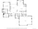 Detailed first floor plan showing primary bedroom, living room, kitchen and garage at 11790 Huckleberry Drive Dr, Franktown, CO 80116