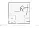 Basement floor plan showcases finished basement, a bedroom, storage, a bathroom, and closet space at 10262 W Ida Ave # 243, Littleton, CO 80127