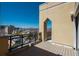 Lovely private patio with a view of the Denver skyline at 180 N Cook St # 509, Denver, CO 80206