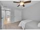 Cozy bedroom with carpet and access to the kitchen at 3838 Brush Rd, Castle Rock, CO 80108