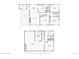 Complete set of first floor and basement floor plans showing layout of rooms and dimensions at 6155 Carr St, Arvada, CO 80004