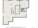 Basement floor plan featuring a large recreational room, bedroom, and bathroom at 1010 Home Farm Cir, Denver, CO 80234