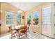 Cozy breakfast nook with abundant natural light and direct access to the outdoor patio at 1010 Home Farm Cir, Denver, CO 80234