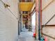 A view down the walkway to the building entrance at 3377 Blake St # 205, Denver, CO 80205
