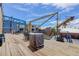 The rooftop deck features comfortable seating and plenty of space for entertaining with city views at 3377 Blake St # 205, Denver, CO 80205