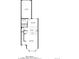 A clear floorplan showing the layout and dimensions of the kitchen, living room, and garage at 1918 Depew St, Lakewood, CO 80214