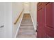 Entryway featuring carpeted staircase at 11391 Navajo Cir # B, Westminster, CO 80234