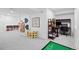 Finished basement with a play area and built in desk at 5081 S Emporia St, Greenwood Village, CO 80111