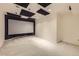 Finished basement theater with projector screen and acoustic panels at 518 Zircon Way, Superior, CO 80027