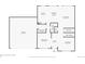 First-floor floor plan showcasing the layout of the kitchen, living room, dining room, and garage at 9264 Fox Fire Ln, Highlands Ranch, CO 80129