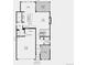 Detailed floor plan showcasing the layout of the home, including kitchen, dining, study, and garage at 16947 W 92Nd Dr, Arvada, CO 80007