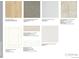 A presentation of the materials selected for the new construction at 16947 W 92Nd Dr, Arvada, CO 80007